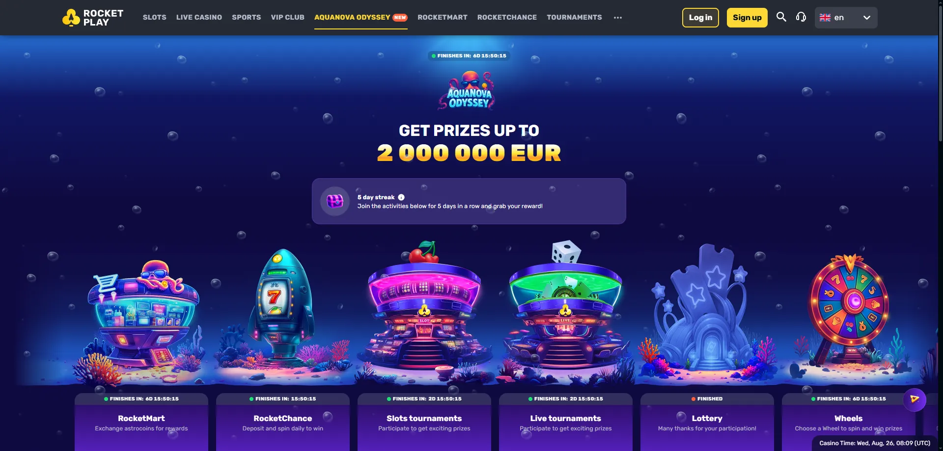 Rocketplay Casino welcome bonus and promotions for Australian players